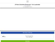 Tablet Screenshot of elpatiocolombianfl.com